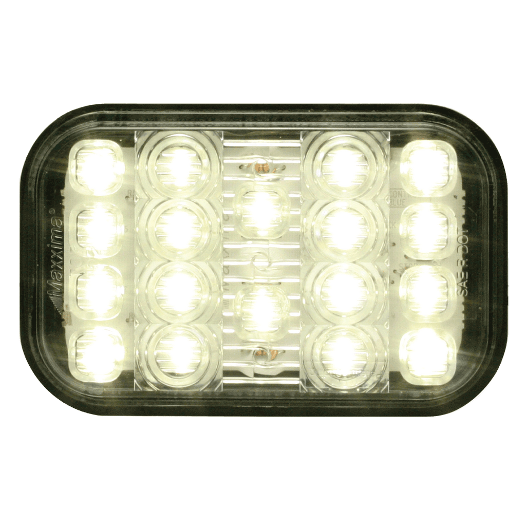 LED Back Up Light Grommett Mount Rectangular