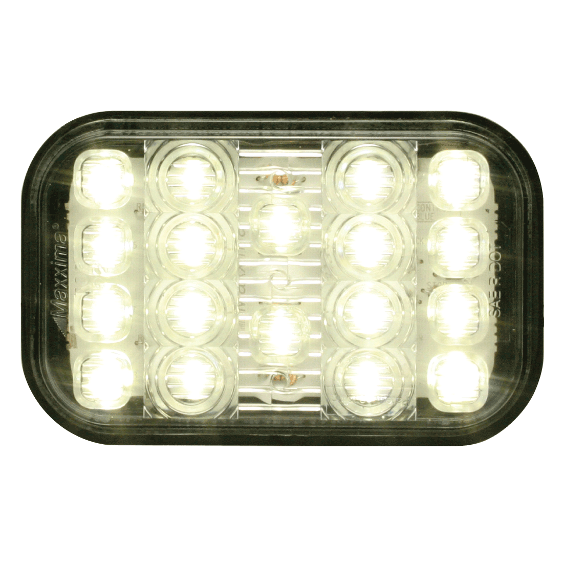 LED Back Up Light Grommett Mount Rectangular