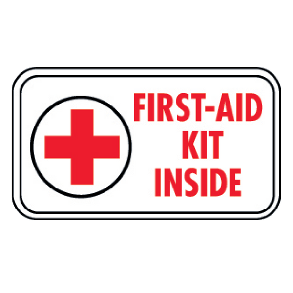 First Aid Kit Inside Decal