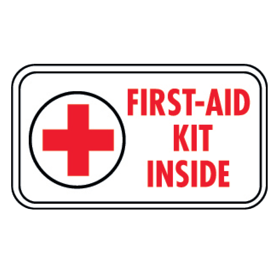 First Aid Kit Inside Decal