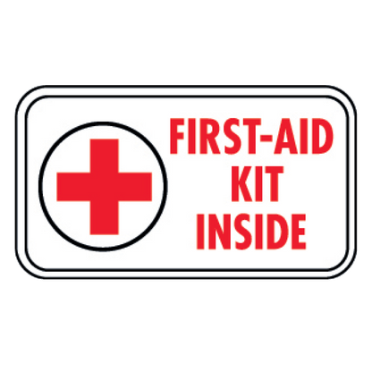 First Aid Kit Inside Decal