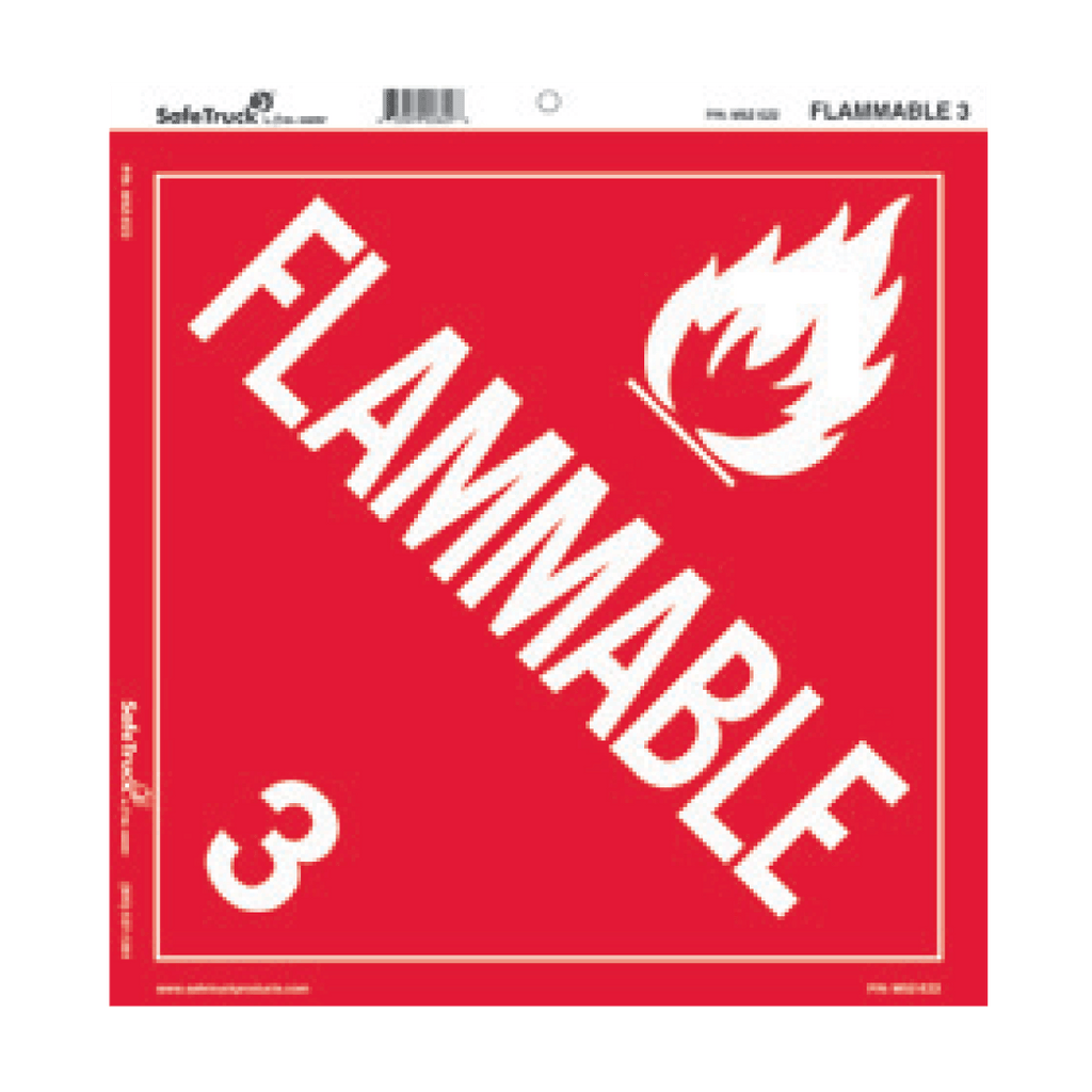 Flammable 3 Decal