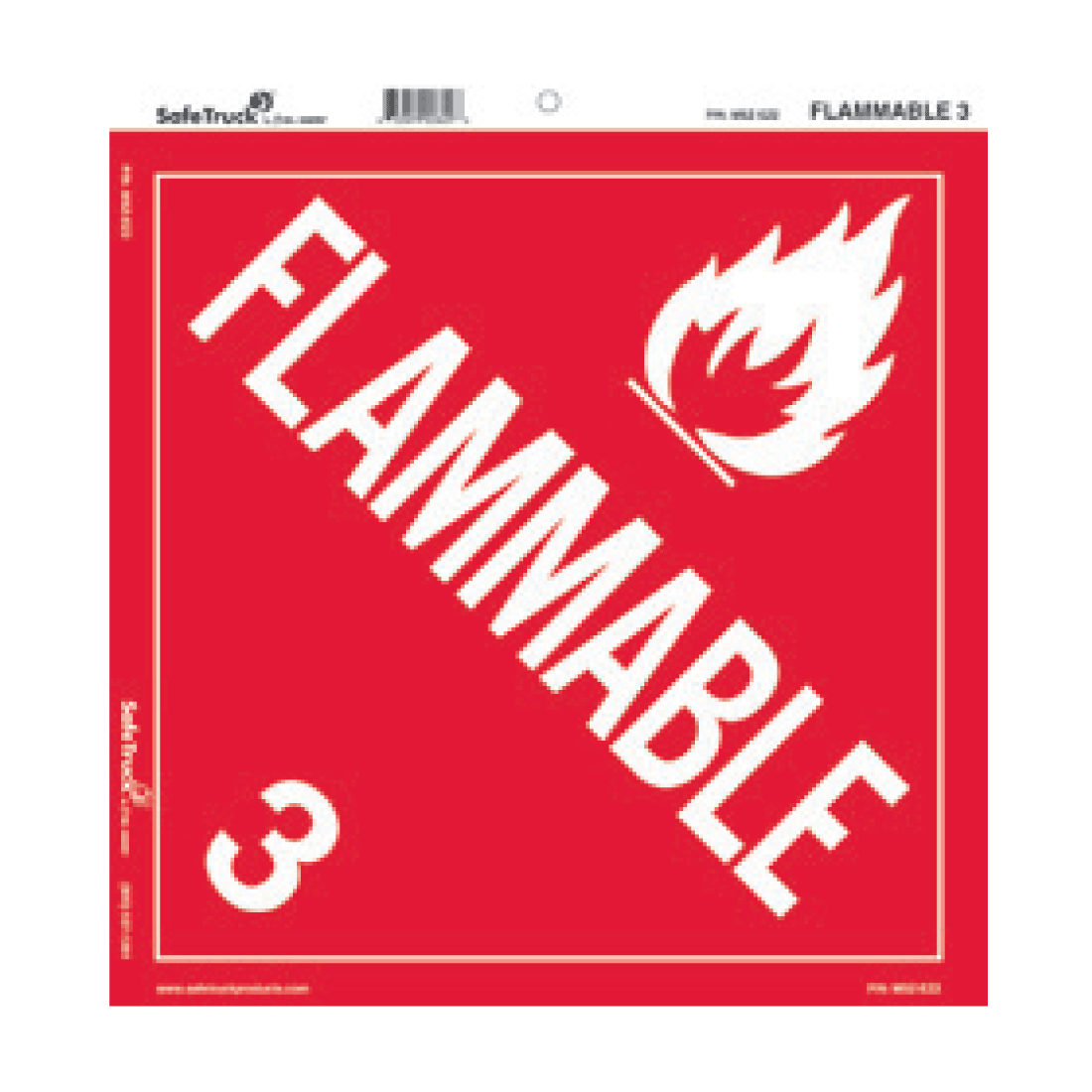 Flammable 3 Decal