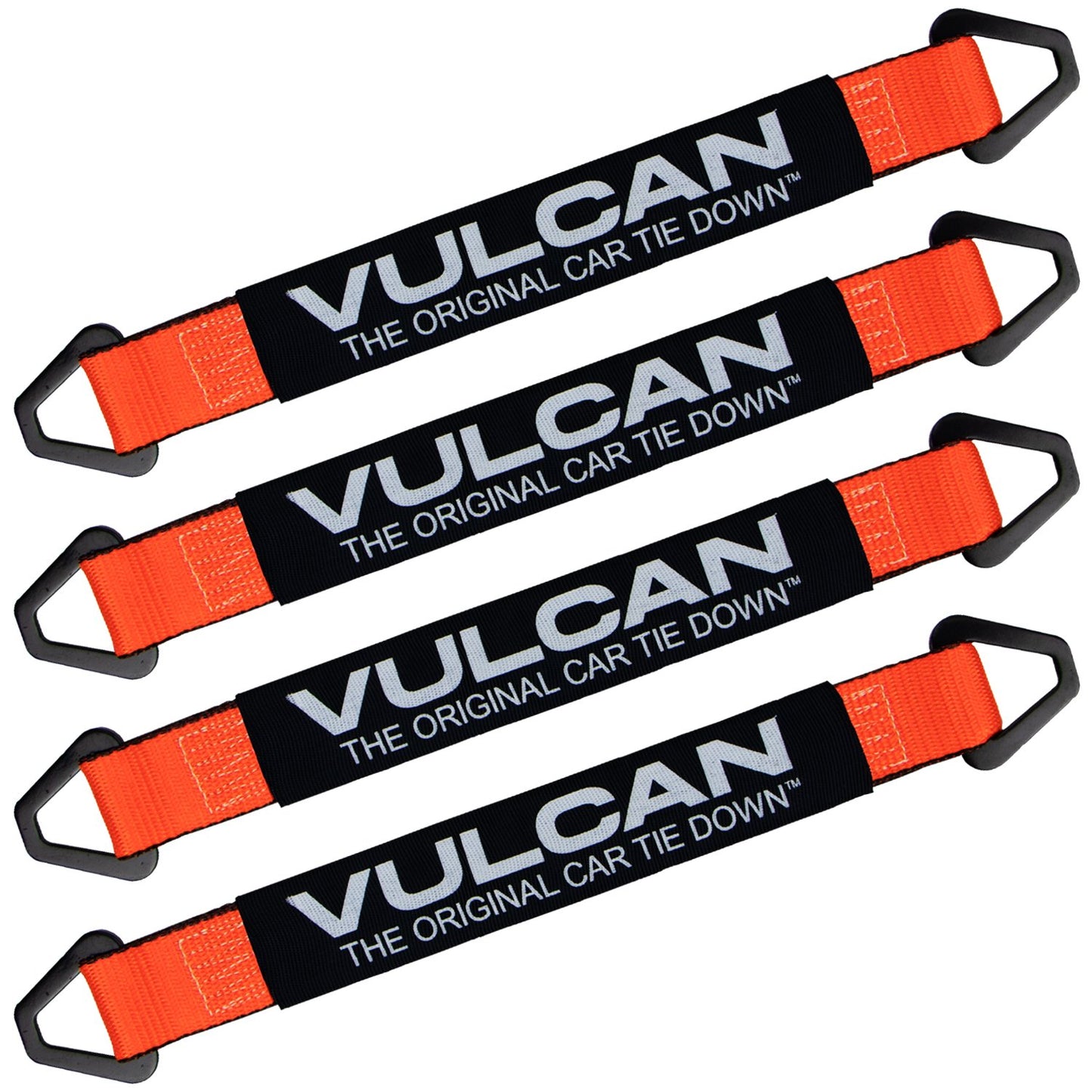 VULCAN Tie Down Axle Straps with Wear Pad - 3,300 Pound Safe Working Load