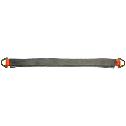 VULCAN Car Tie Down Axle Strap with Wear Pad - 3-Ply Stiff - 2 Inch x 22 Inch - 3,300 Pound Safe Working Load