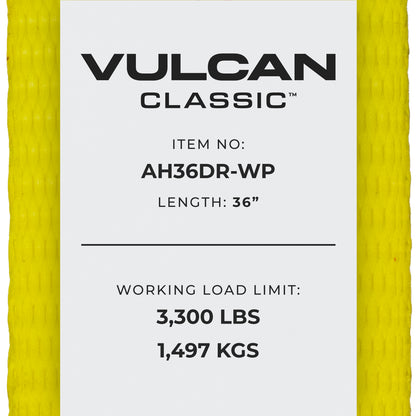 VULCAN Tie Down Axle Straps with Wear Pad - 3,300 Pound Safe Working Load