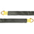 VULCAN Car Tie Down Axle Strap with Wear Pad - 3-Ply Stiff - 2 Inch x 22 Inch - 3,300 Pound Safe Working Load