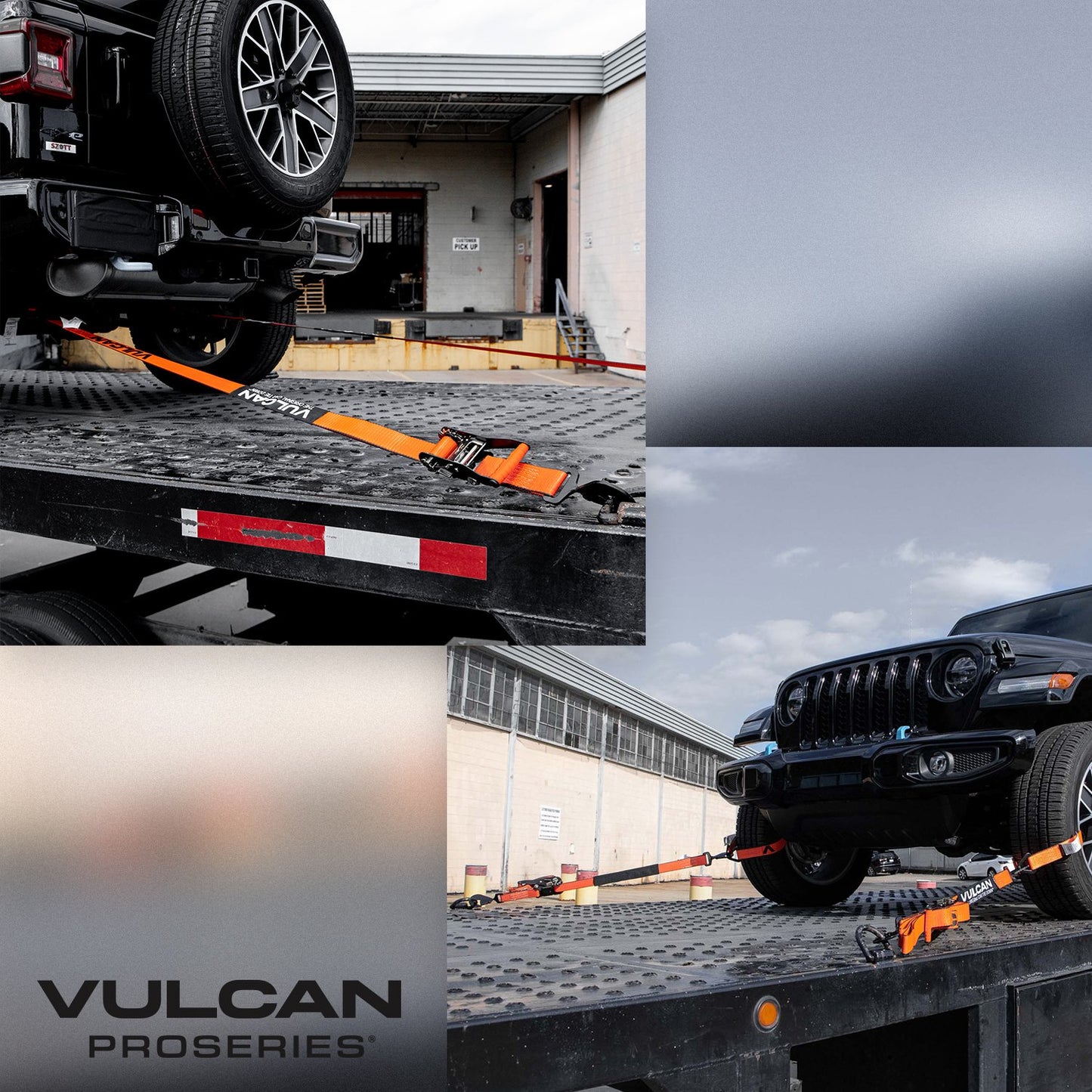 VULCAN Ultimate Axle Tie Down Kits - Include (2) 22 Inch Axle Straps, (2) 36 Inch Axle Straps, (2) 96 Inch Snap Hook Ratchet Straps, and (2) 112 Inch Axle Tie Down Combination Straps