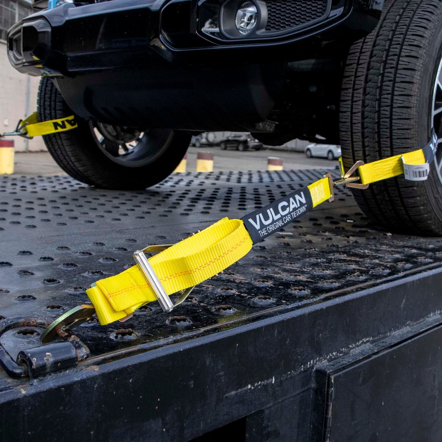 VULCAN Ultimate Axle Tie Down Kits - Include (2) 22 Inch Axle Straps, (2) 36 Inch Axle Straps, (2) 96 Inch Snap Hook Ratchet Straps, and (2) 112 Inch Axle Tie Down Combination Straps