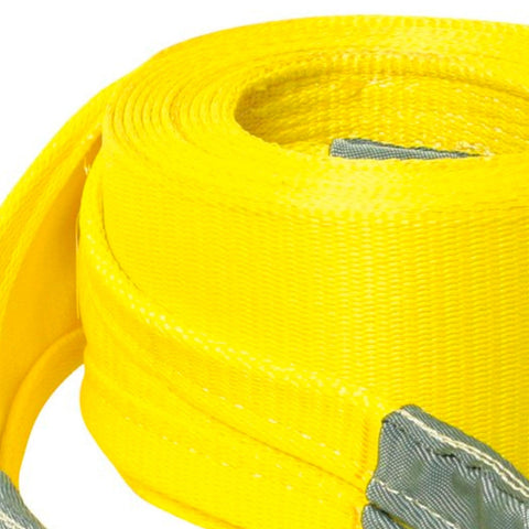 VULCAN Tow Strap with Reinforced Eyes - Heavy Duty - 6 Inch x 30 Foot - 2 Pack - 15,000 Pound Towing Capacity