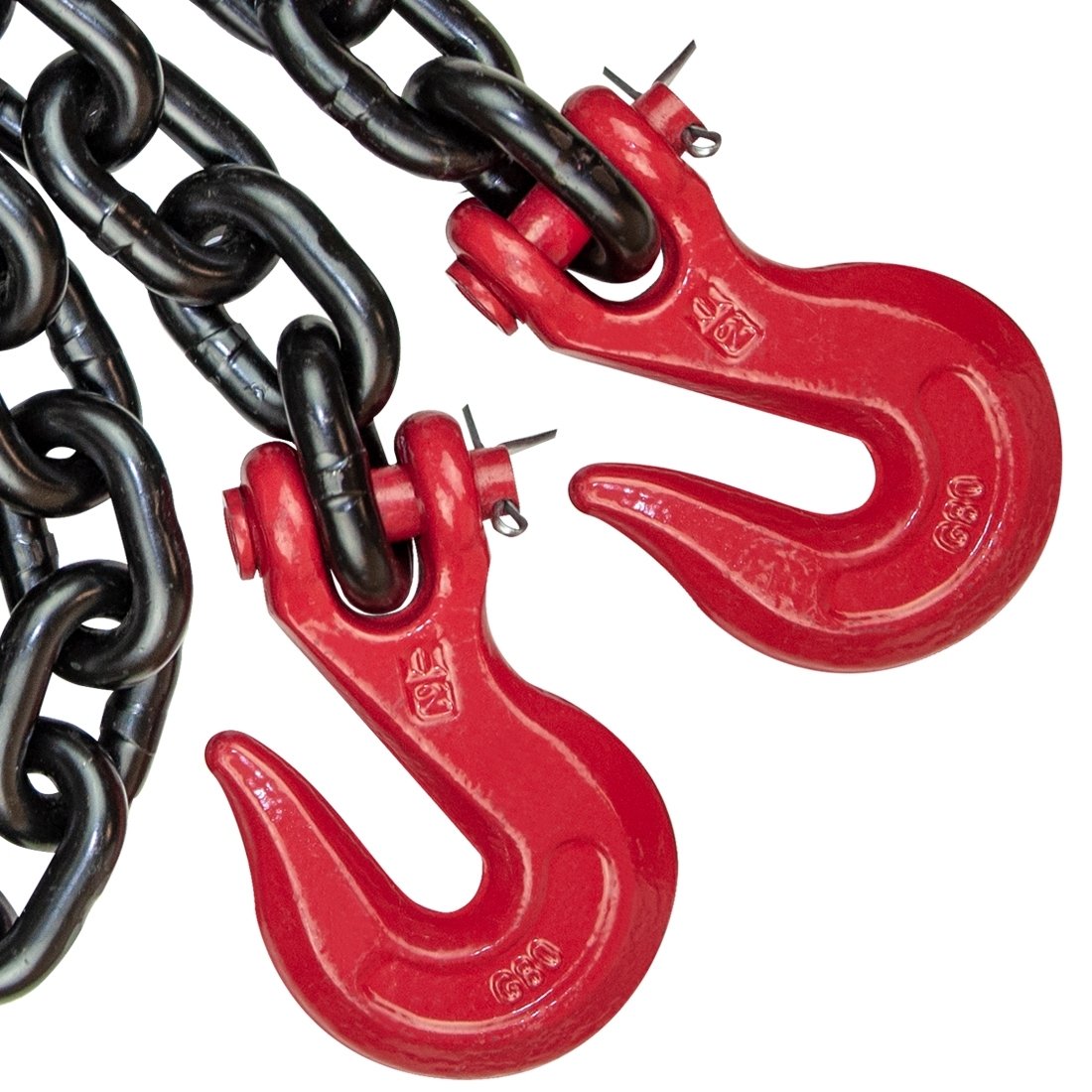 VULCAN Chain and Binder Kit - Grade 80 - 1/2 Inch x 10 Foot - Tie Down Loads Weighing Up To 48,000 Pounds