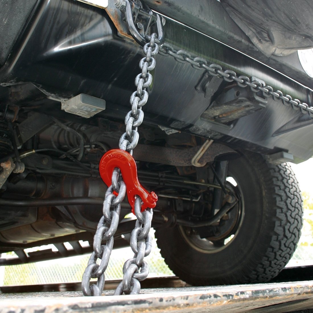 VULCAN Chain and Binder Kit - Grade 80 - 1/2 Inch x 10 Foot - Tie Down Loads Weighing Up To 48,000 Pounds