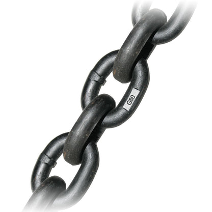 9/32 Inch G80 Alloy Chain - Safe Working Load: 3500 Lbs. - 1 Foot