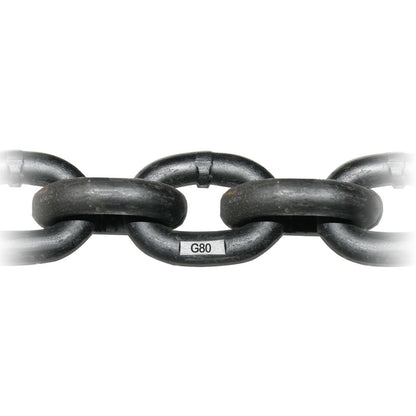 9/32 Inch G80 Alloy Chain - Safe Working Load: 3500 Lbs. - 1 Foot