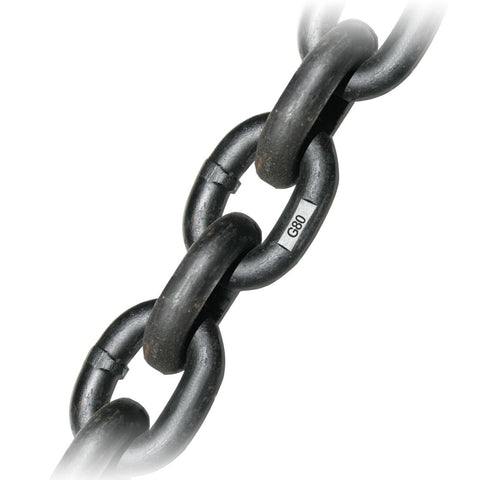 1/2 Inch G80 Alloy Chain - Safe Working Load: 12000 Lbs. - 1 Foot