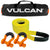 VULCAN Heavy Duty Tow Strap Kit - Includes 3 Inch x 30 Foot Tow Strap, Heavy Duty Shackles, and Storage Bag - 7,500 Lbs. Towing Capacity