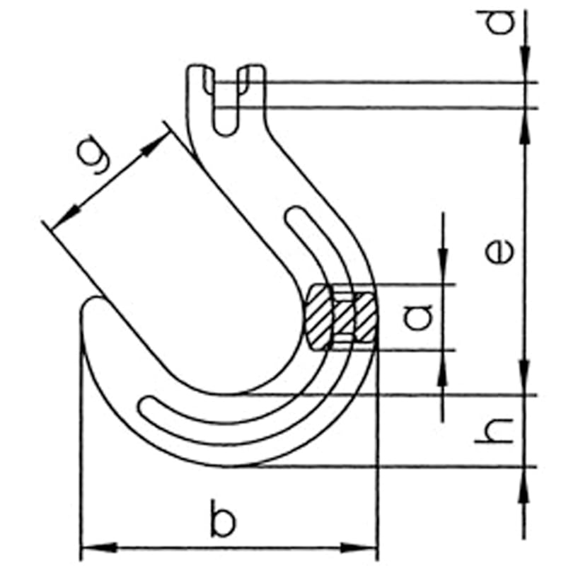 3/8 Inch Grade 100 Clevis Foundry Hooks