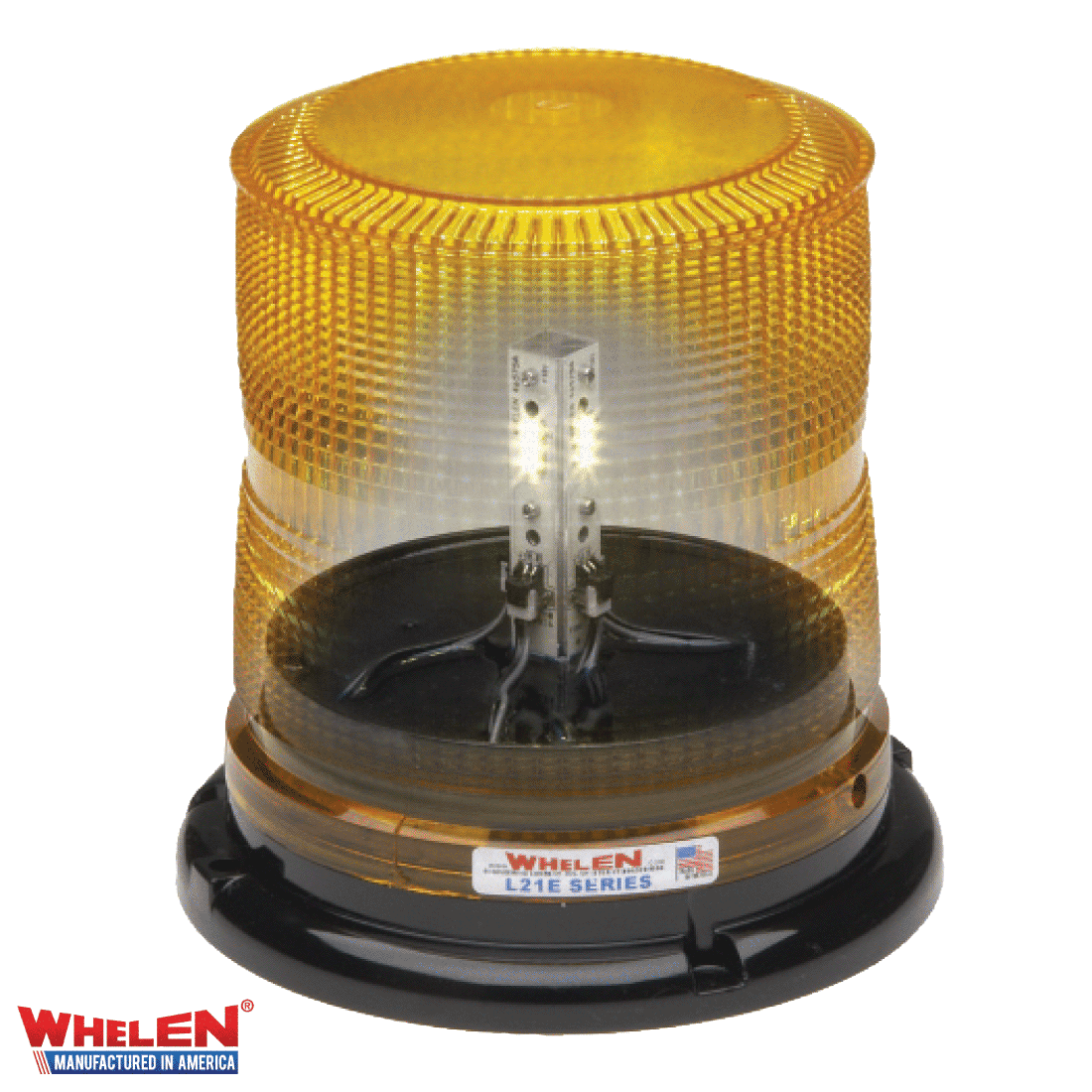 Whelen L21 Super 6.75'' LED High Dome Amber Beacon