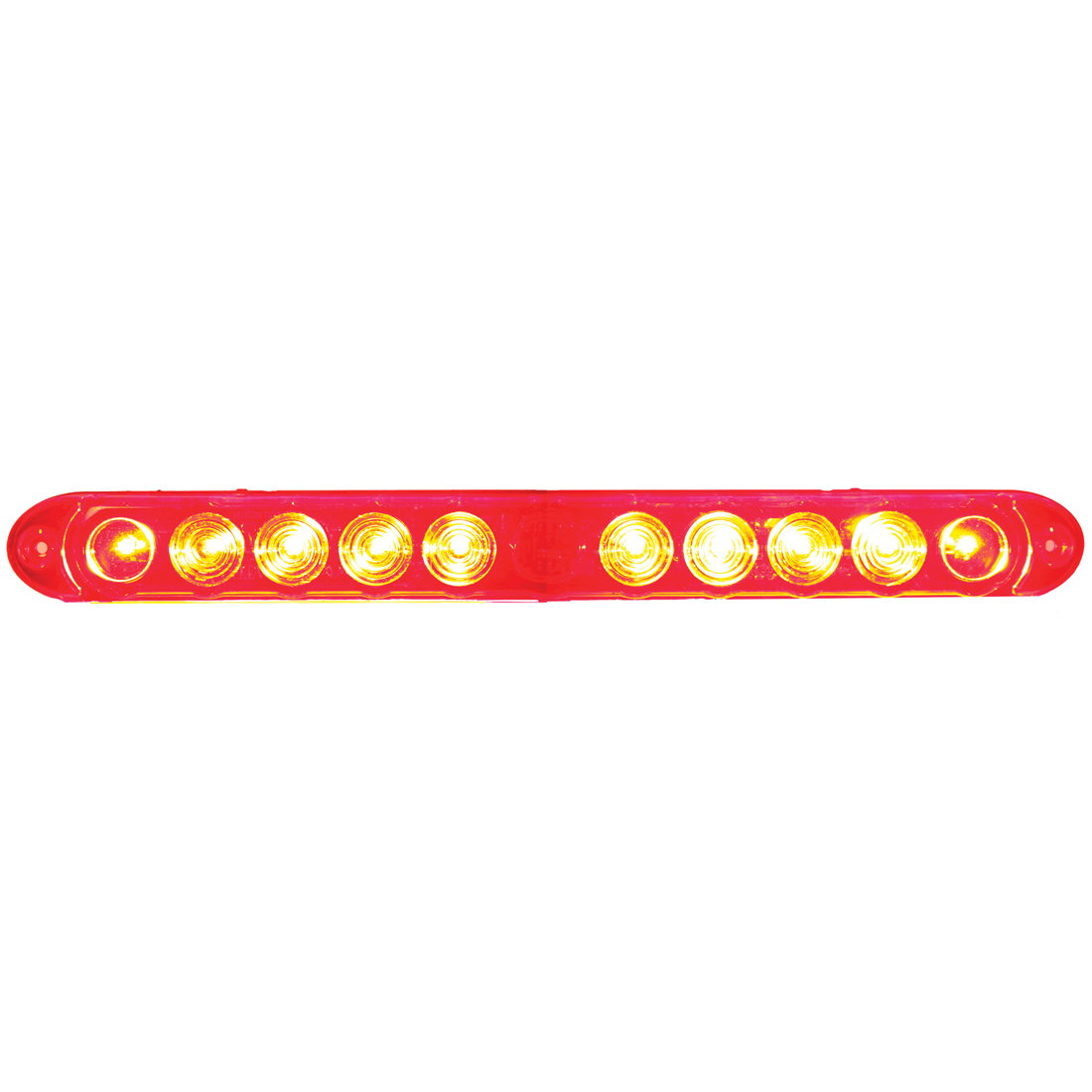 Flashing LED Strip Light - Red LED with Red Lens