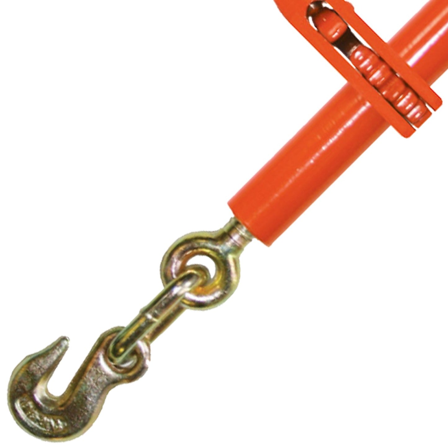 VULCAN Load Binder with Grab and Slip Hooks - Ratchet Style - 6,600 Pound Safe Working Load (Works with 5/16 Inch or 3/8 Inch Grade 70 Chain)