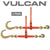 VULCAN Ratchet Binder with Towing J Hook - 2 Pack - 5,400 Pound Safe Working Load (Works with 5/16 Inch or 3/8 Inch Chain)