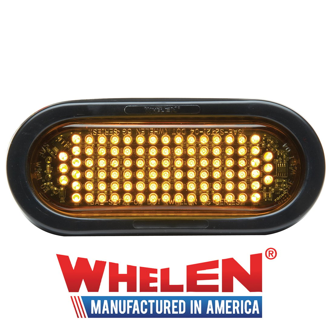 Smartled® Amber Warning Light - 6 Inch Oval