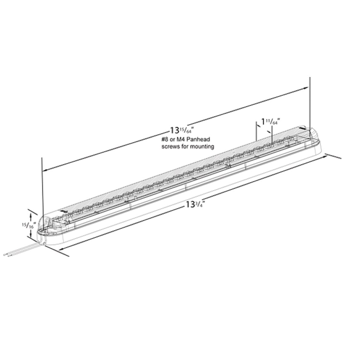 Slimlite 13.75'' LED Courtesy Lamp