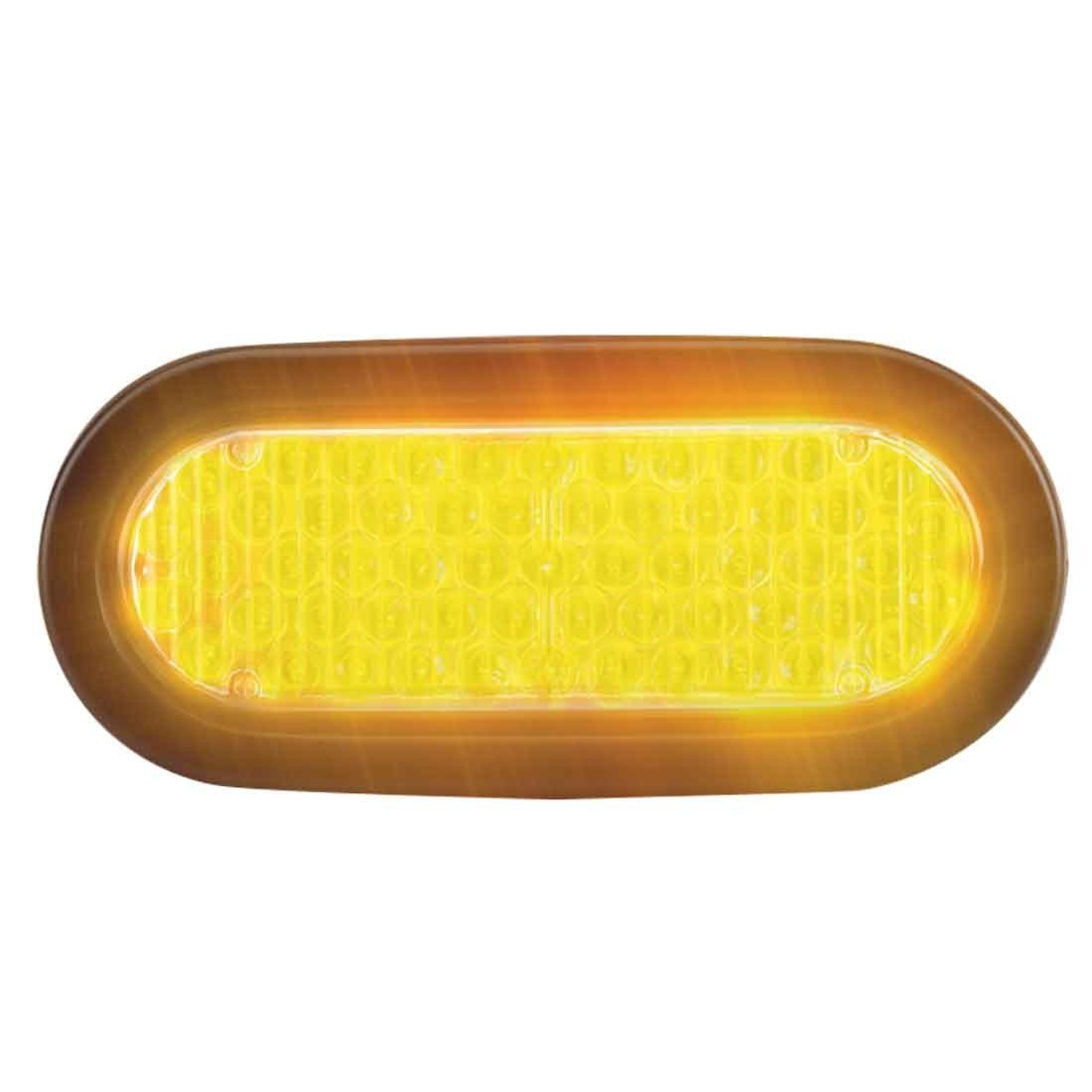 Flashing LED Warning Light - 6" Oval