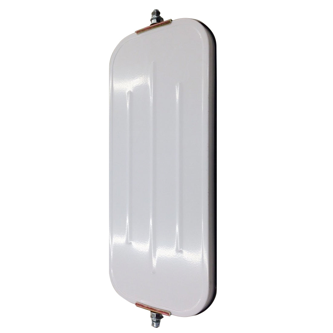 West Coast 6.5 x 16 Ribbed Angle Back Mirror - White