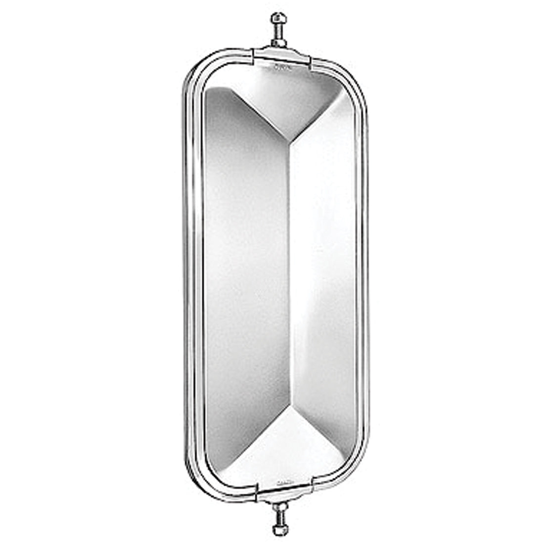 7 x 16 Stainless Steel V-Back Mirror