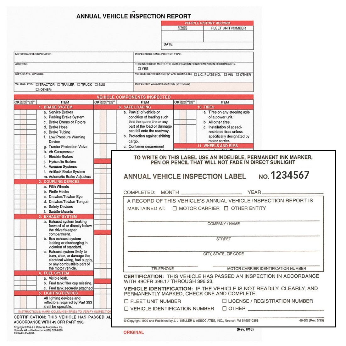 Annual Vehicle Inspection Report