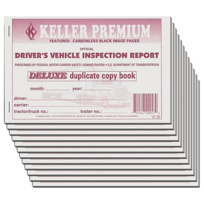 Carbonless Driver's Vehicle Inspection Report