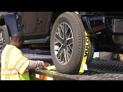 VULCAN Autohauler Car Tie Down with Sliding Idler and Double J-Wire Hooks - 120 Inch