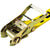 VULCAN Ratchet Strap with Snap Hooks - 2 Inch x 30 Foot - Classic Yellow - 3,300 Pound Safe Working Load