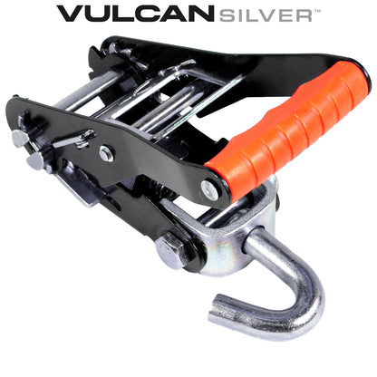 VULCAN Ratchet Buckle with Idler Hook - 2 Inch - 3,300 Pound Safe Working Load