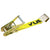 VULCAN Ratchet Strap with Flat Hooks - 2 Inch - 3,300 Pound Safe Working Load