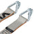 VULCAN Ratchet Straps with Wire J Hooks - 2 Inch x 15 Foot, 4 Pack - 3,300 Pound Safe Working Load