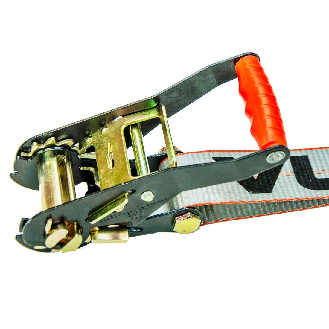 VULCAN Ratchet Strap with Chain Anchors - 2 Inch - 3,600 Pound Safe Working Load