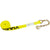 VULCAN Ratchet Strap with Chain Anchors - 2 Inch, 10 Pack - Classic Yellow - 3,600 Pound Safe Working Load