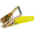 VULCAN Ratchet Strap with Chain Anchors - 2 Inch, 10 Pack - Classic Yellow - 3,600 Pound Safe Working Load