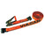 VULCAN Ratchet Strap with Flat Hooks - 2 Inch - 3,300 Pound Safe Working Load