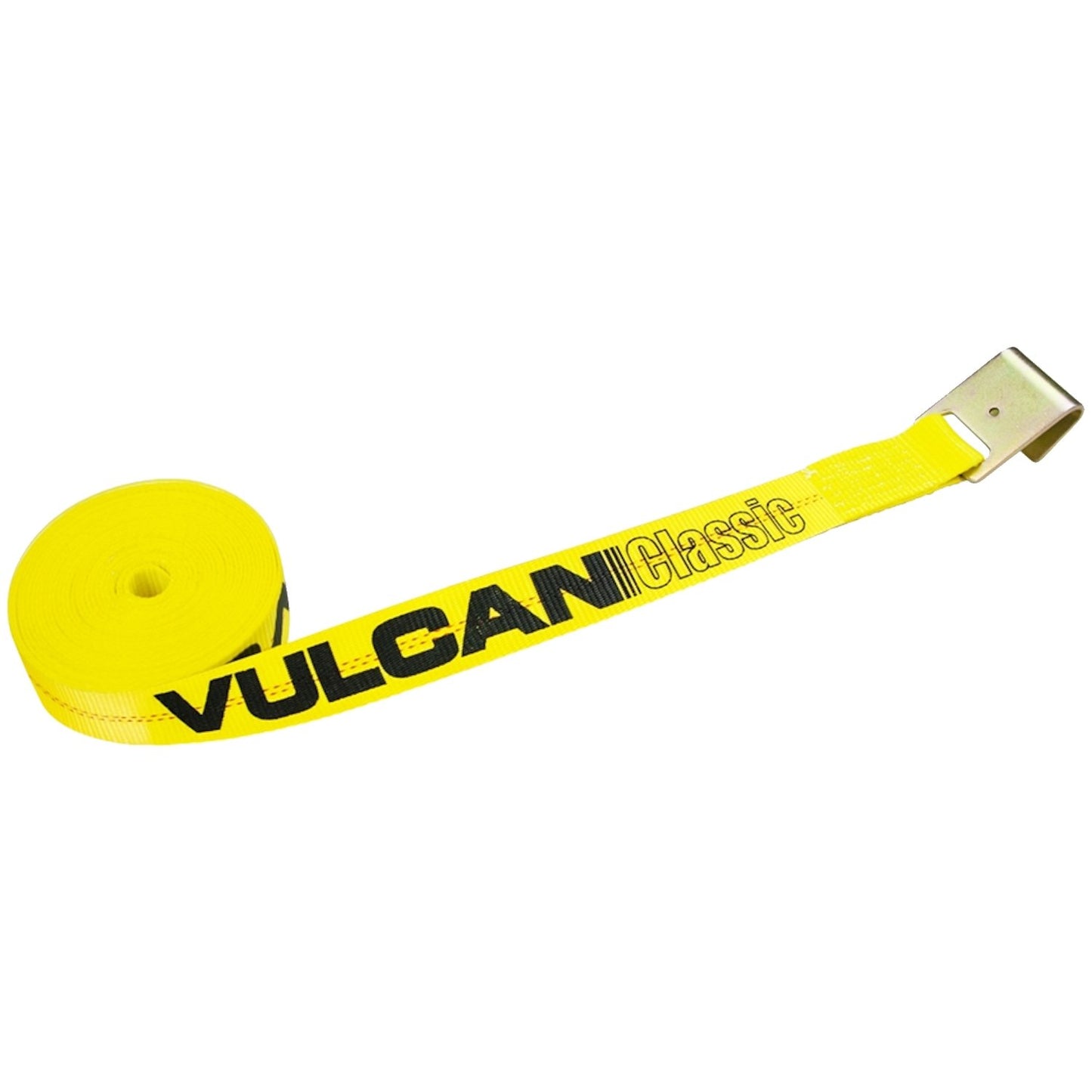 VULCAN Ratchet Strap with Flat Hooks - 2 Inch - 3,300 Pound Safe Working Load