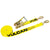 VULCAN Ratchet Strap with Snap Hooks - 2 Inch x 30 Foot - Classic Yellow - 3,300 Pound Safe Working Load