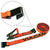 VULCAN Ratchet Strap with Flat Hooks - 2 Inch - 3,300 Pound Safe Working Load