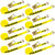 VULCAN Ratchet Strap with Flat Hooks - 2 Inch x 30 Foot - 8 Pack - Classic Yellow - 3,300 Pound Safe Working Load