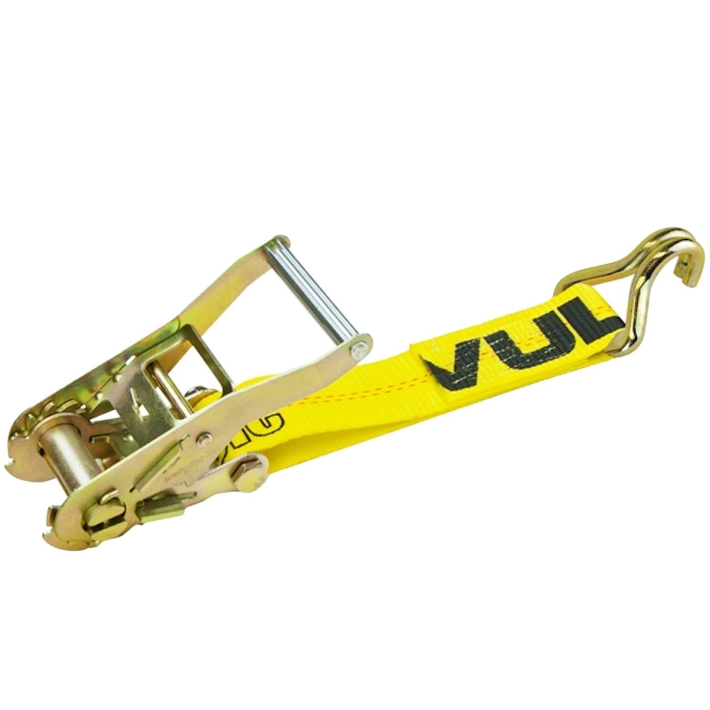 VULCAN Ratchet Strap with Wire Hooks - 2 Inch - 3,300 Pound Safe Working Load