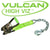 VULCAN 2 Inch Wide Handle Ratchet Buckle with Webbing and Chain Anchor - High-Viz - 3,600 Pound Safe Working Load