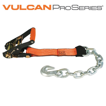 VULCAN Ratchet Short End with Chain Anchor - PROSeries - 3,600 Pound Safe Working Load