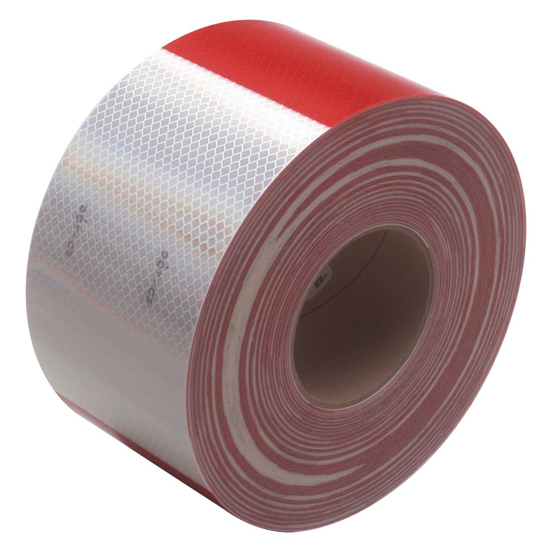 Diamond Grade Reflective Tape 4 Inch x 150' Red / White