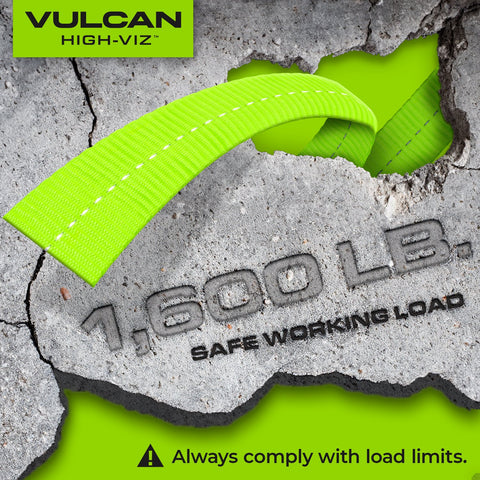 VULCAN Ratchet Strap Tie Down Kit - 1.6